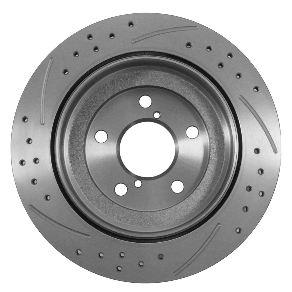 Dischi Freno Posteriori Forati e Baffati 265mm Subaru Impreza New Age WRX 01-05 - foto 7