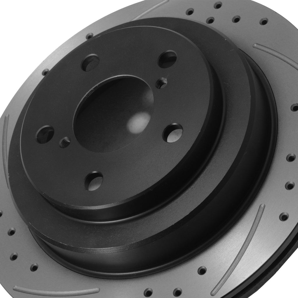 Dischi Freno Posteriori Forati e Baffati 265mm Subaru Impreza New Age WRX 01-05 - foto 10
