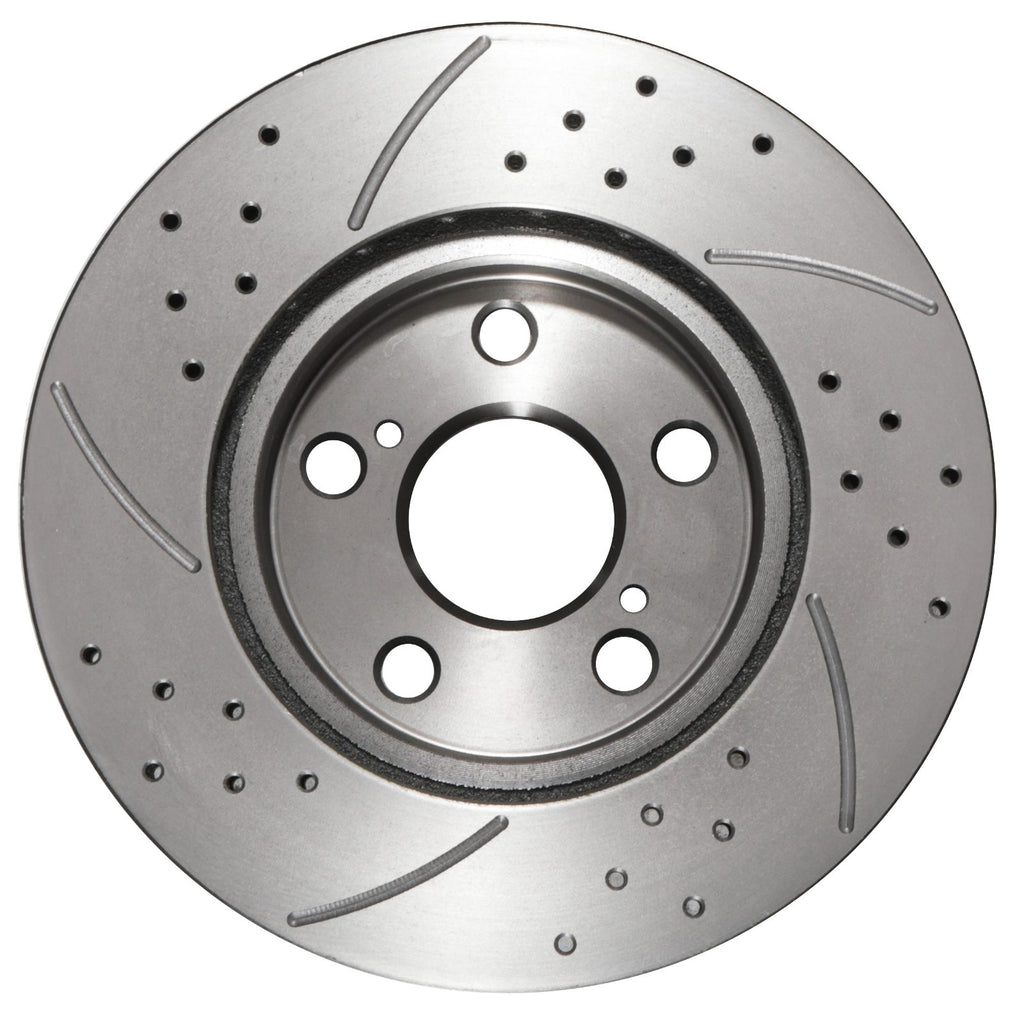 Dischi Freno Forati e Scanalati Anteriori 255mm Toyota Carina 92+ - foto 5