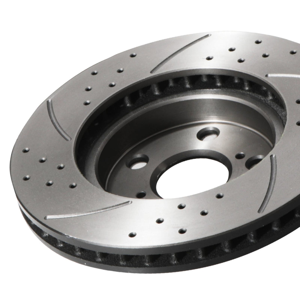 Dischi Freno Forati e Scanalati Anteriori 255mm Toyota Carina 92+ - foto 7