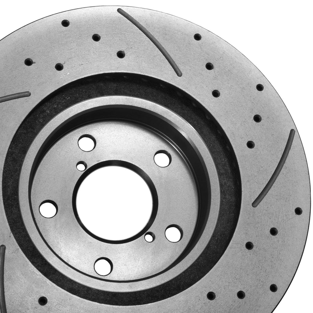 Dischi Freno Anteriori Forati e Scanalati 277mm Subaru Impreza GC8 Turbo WRX 92-00 - foto 6