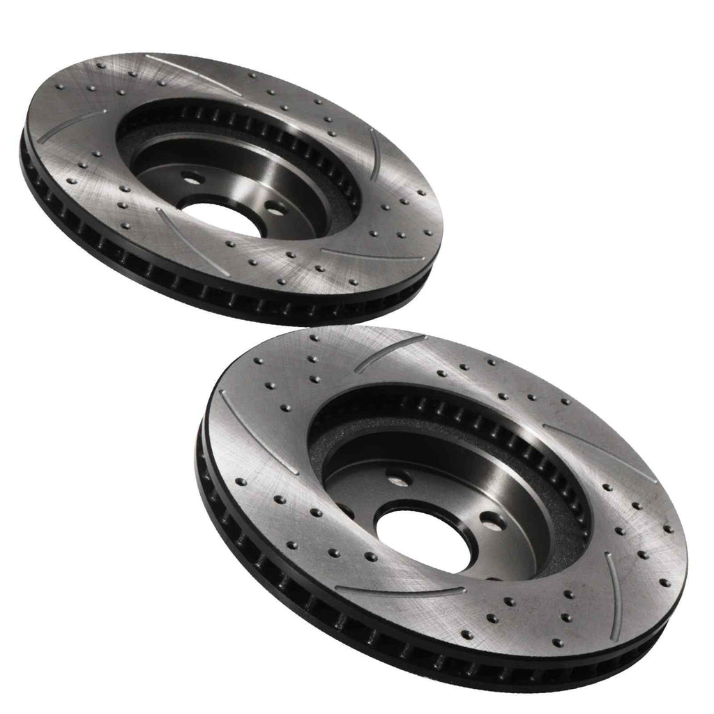 Dischi Freno Anteriori Forati e Scanalati 275mm Toyota Celica T230 1.8 16V 99+ - foto 5