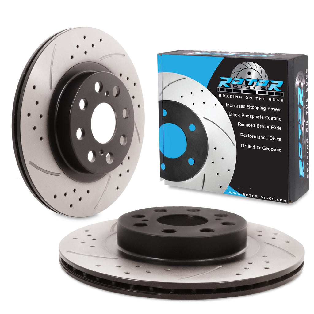 Dischi Freno Ventilati Forati e Scanalati Posteriori 263mm Toyota MR2 1ZZ