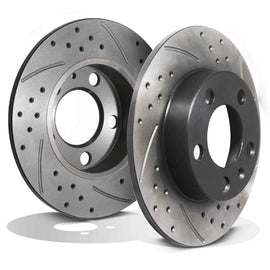Dischi Freno Posteriori Forati e Baffati 232mm Skoda Fabia & Octavia 96+