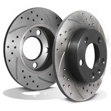 Dischi Freno Posteriori Forati e Baffati 232mm Volkswagen VW Polo 9N 6R AW 01+
