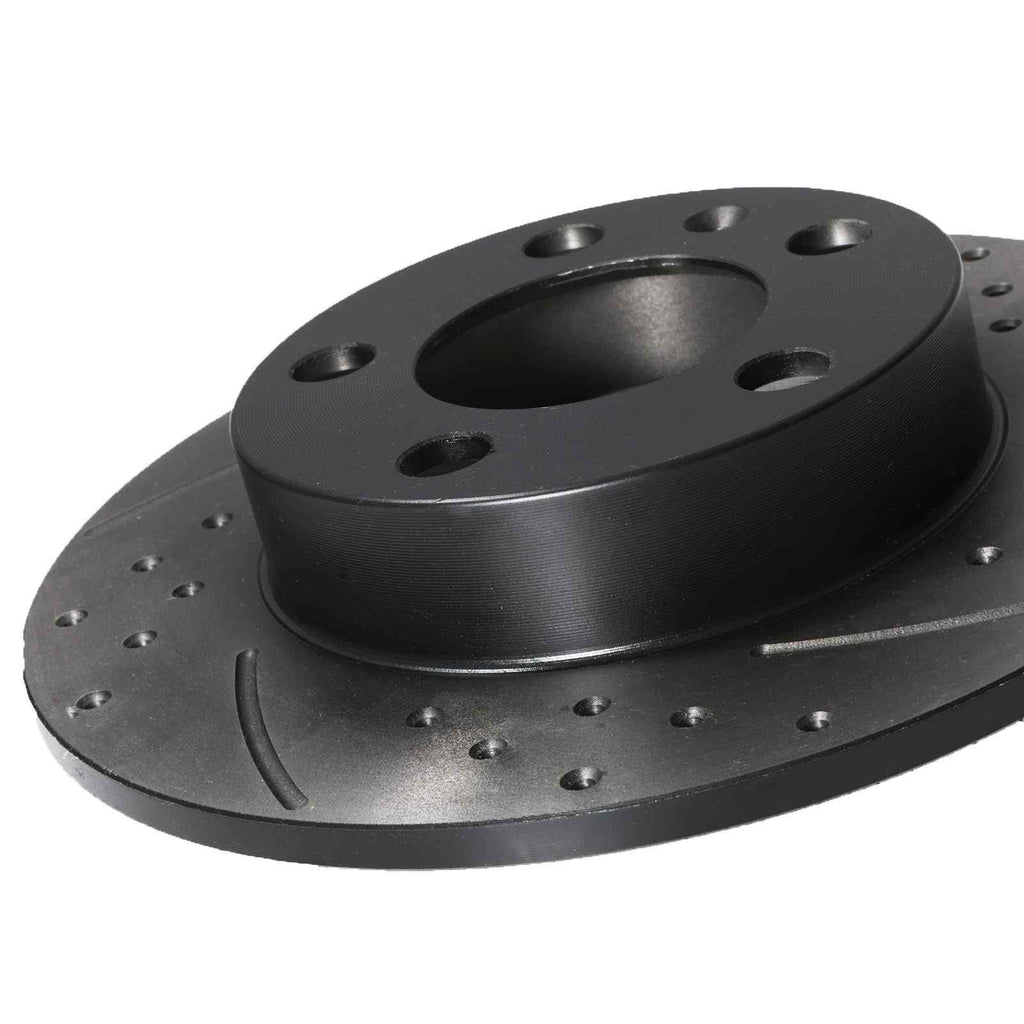 Dischi Freno Posteriori Forati e Baffati 232mm Volkswagen VW Golf MK4 Bora 1J 97-06 - foto 9