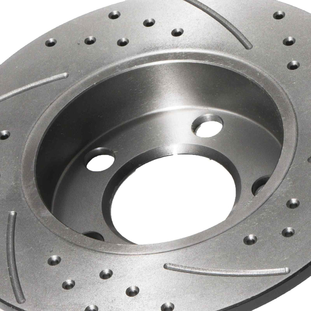 Dischi Freno Posteriori Forati e Baffati 232mm Seat Ibiza 1M Leon 6L 6J 98-16 - foto 6