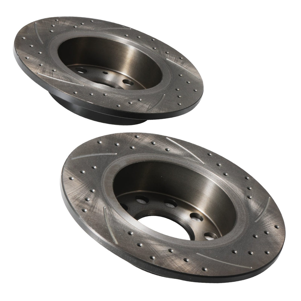 Dischi Freno Forati e Scanalati Posteriori 253mm Audi A3 8P 03-12 - foto 6