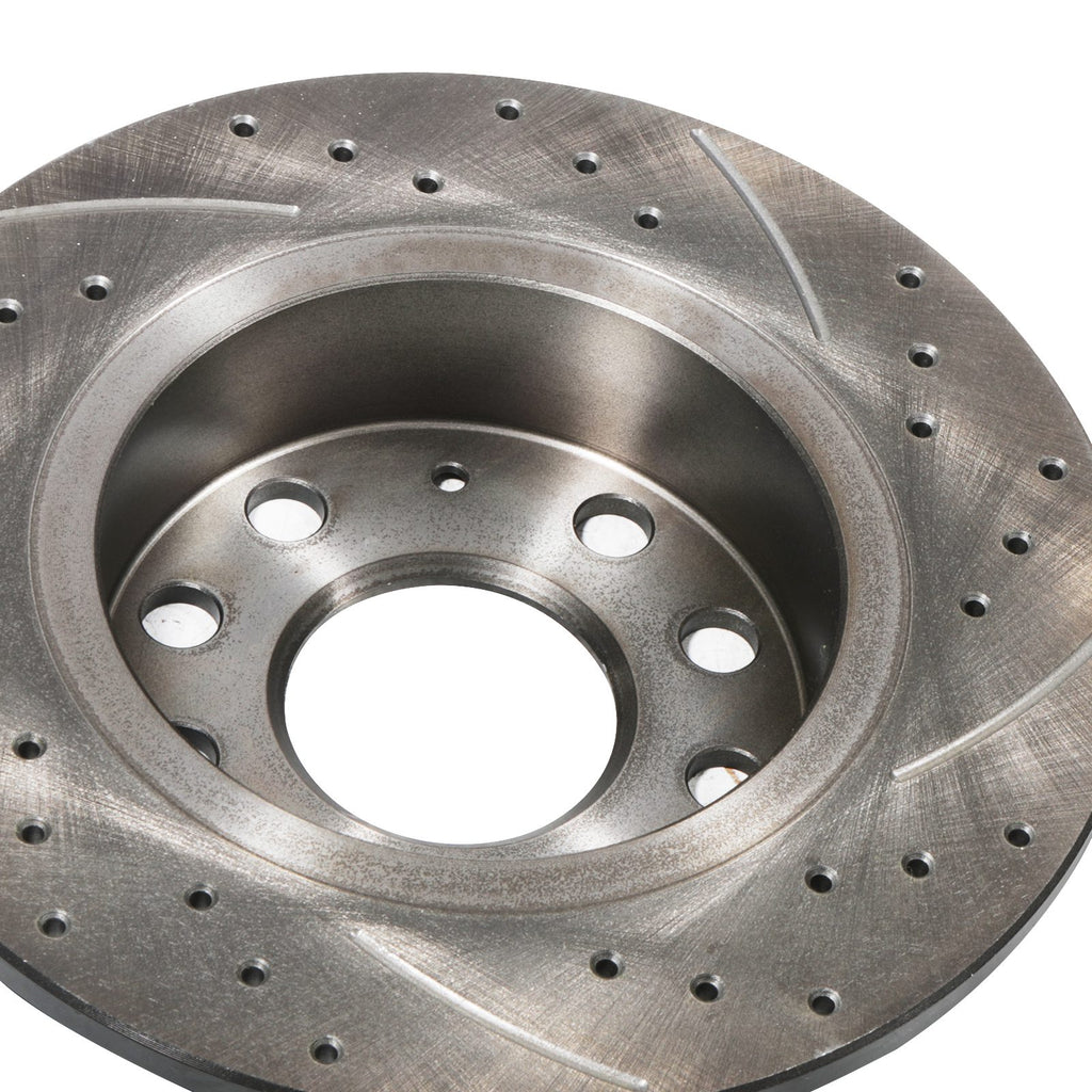 Dischi Freno Forati e Scanalati Posteriori 253mm VW Golf MK5 MK6 - foto 7