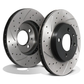 Dischi Freno Anteriori Forati e Scanalati 256mm Seat Ibiza 6K 94+