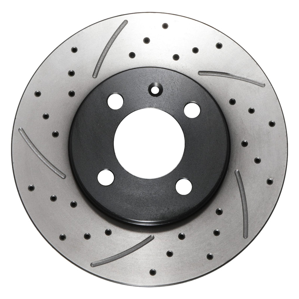Dischi Freno Anteriori Forati e Scanalati Ventilati 256mm Seat Toledo Cordoba Inca 94+ - foto 4