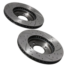 Dischi Freno Anteriori Forati e Scanalati 256mm Volkswagen Passat Golf Mk3 Mk4 GTI 93+ - foto 9