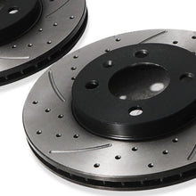 Dischi Freno Anteriori Forati e Scanalati Ventilati 256mm Seat Toledo Cordoba Inca 94+ - foto 6