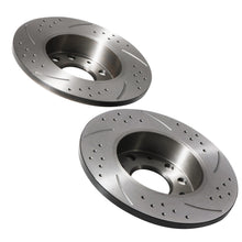 Dischi Freno Forati e Scanalati Posteriori 256mm VW Golf MK5 MK6 GTI - foto 9