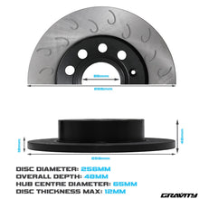 Dischi Freno a Uncino Posteriori 256mm VW Golf MK5 MK6 GTI - foto 3