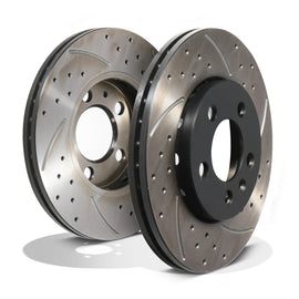 Dischi Freno Posteriori Forati e Baffati 256mm Audi S3 8L TT 3.2 VR6 1.8T Quattro