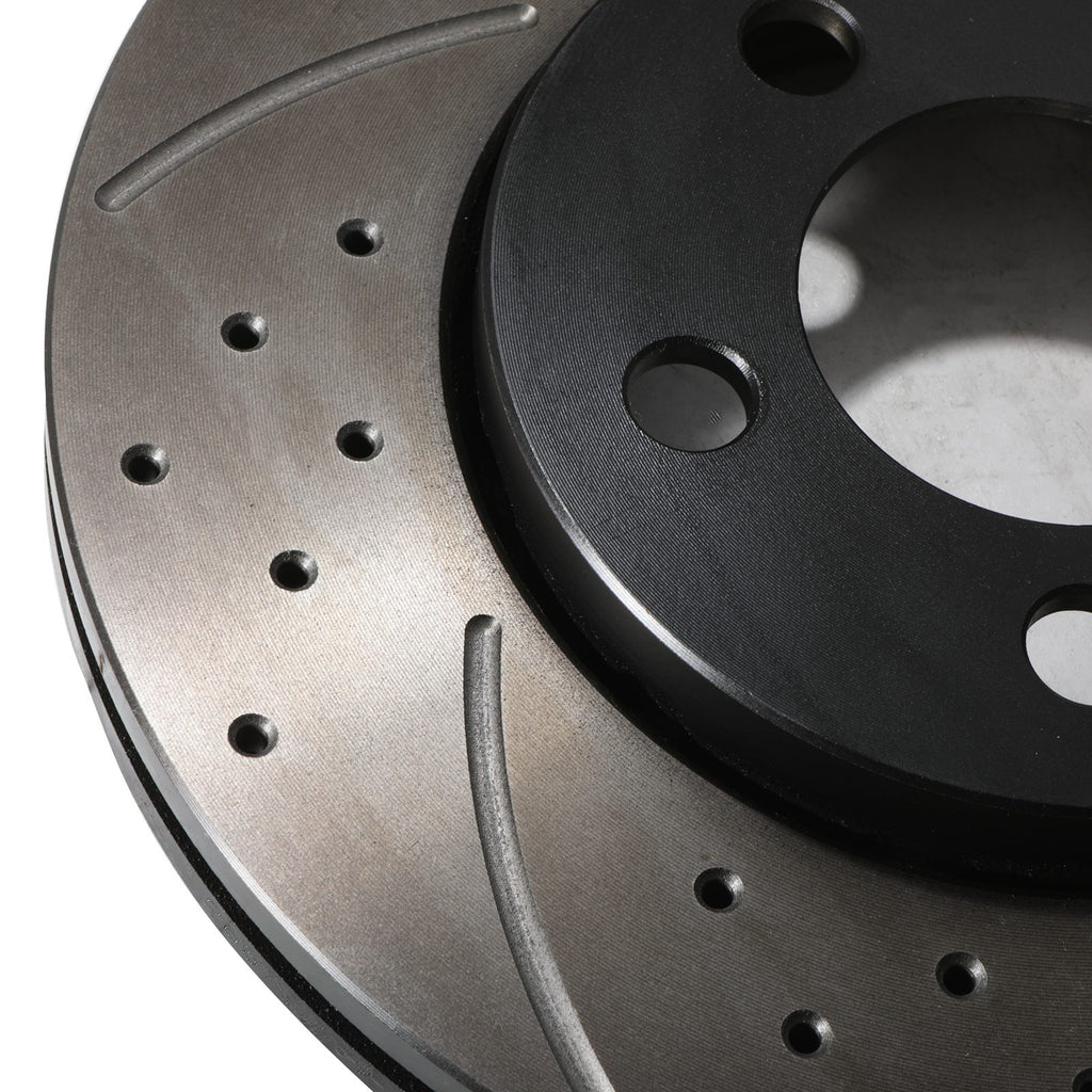Dischi Freno Posteriori Forati e Baffati 256mm Seat Leon 1.8T 20V Cupra R 2.8 Vr6 - foto 8