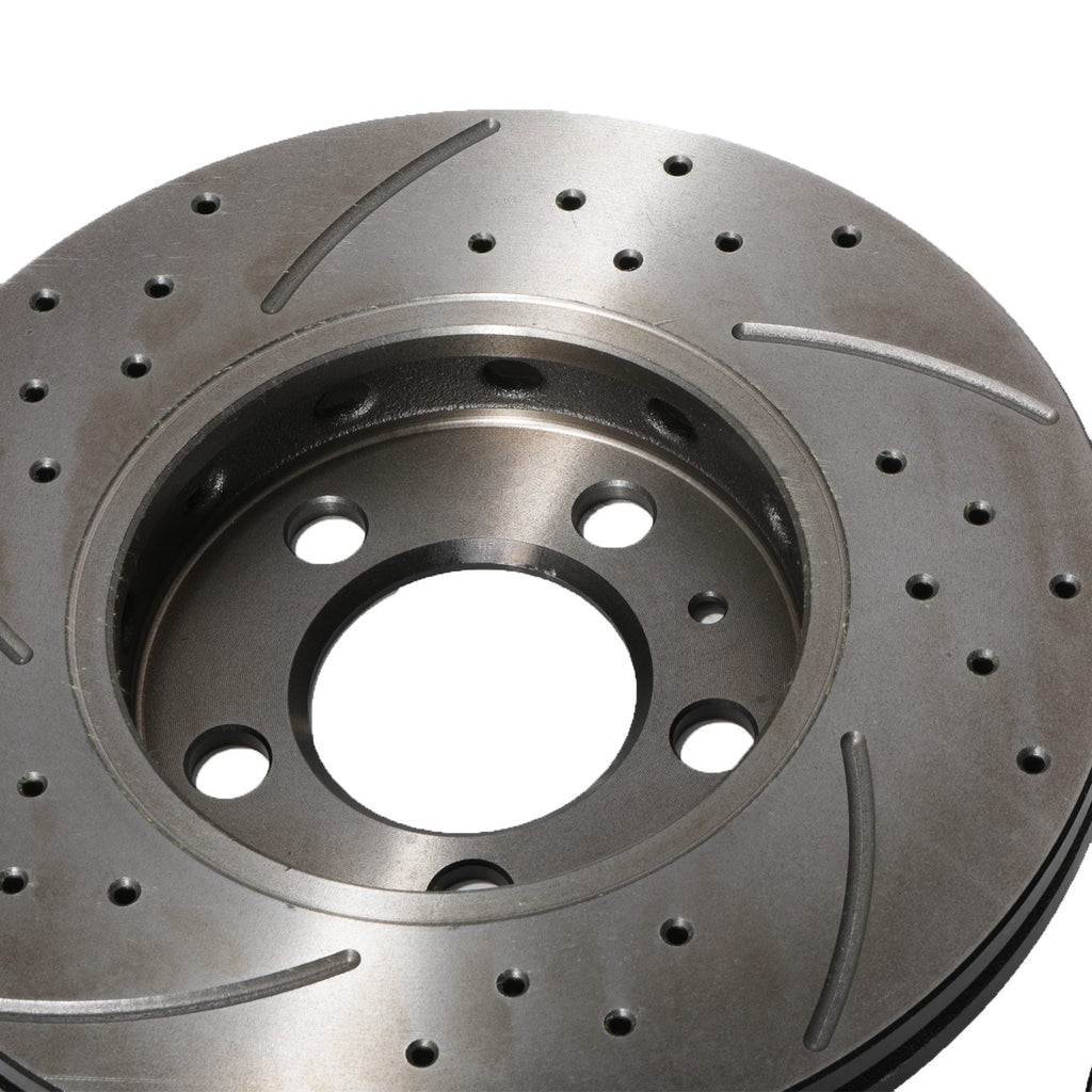 Dischi Freno Posteriori Forati e Baffati 256mm VW Golf MK4 Bora 1.8T 2.3 V5 Vr6 GTI - foto 8