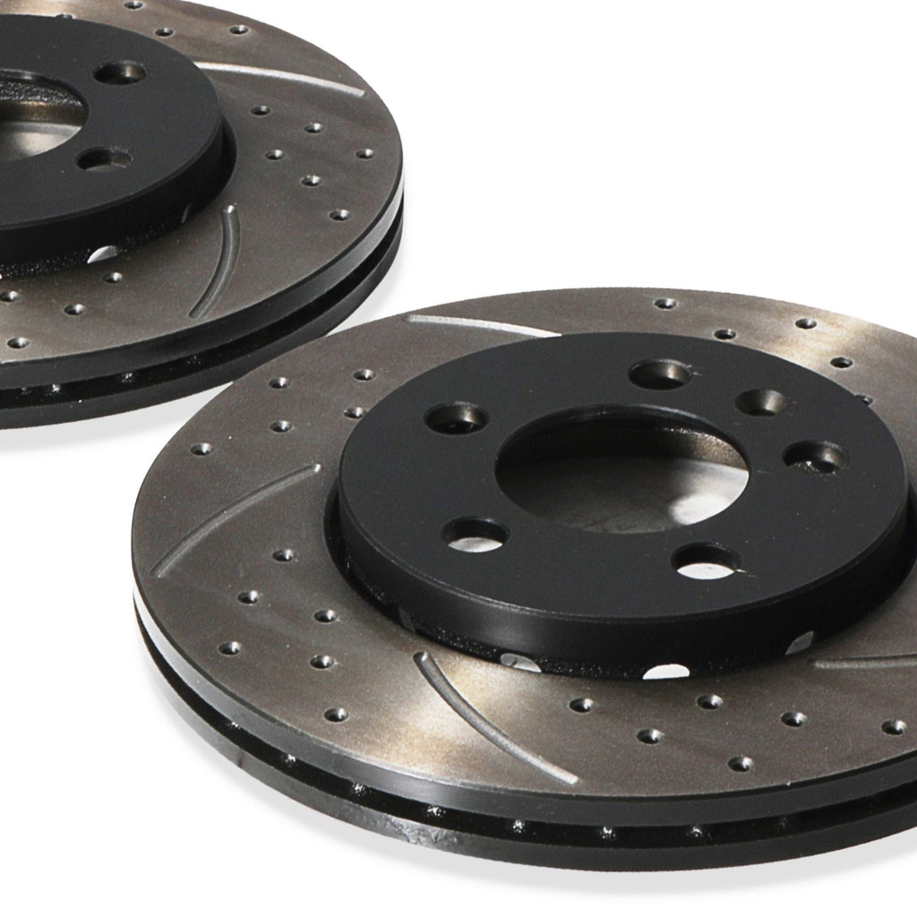 Dischi Freno Posteriori Forati e Baffati 256mm Audi S3 8L TT 3.2 VR6 1.8T Quattro - foto 6