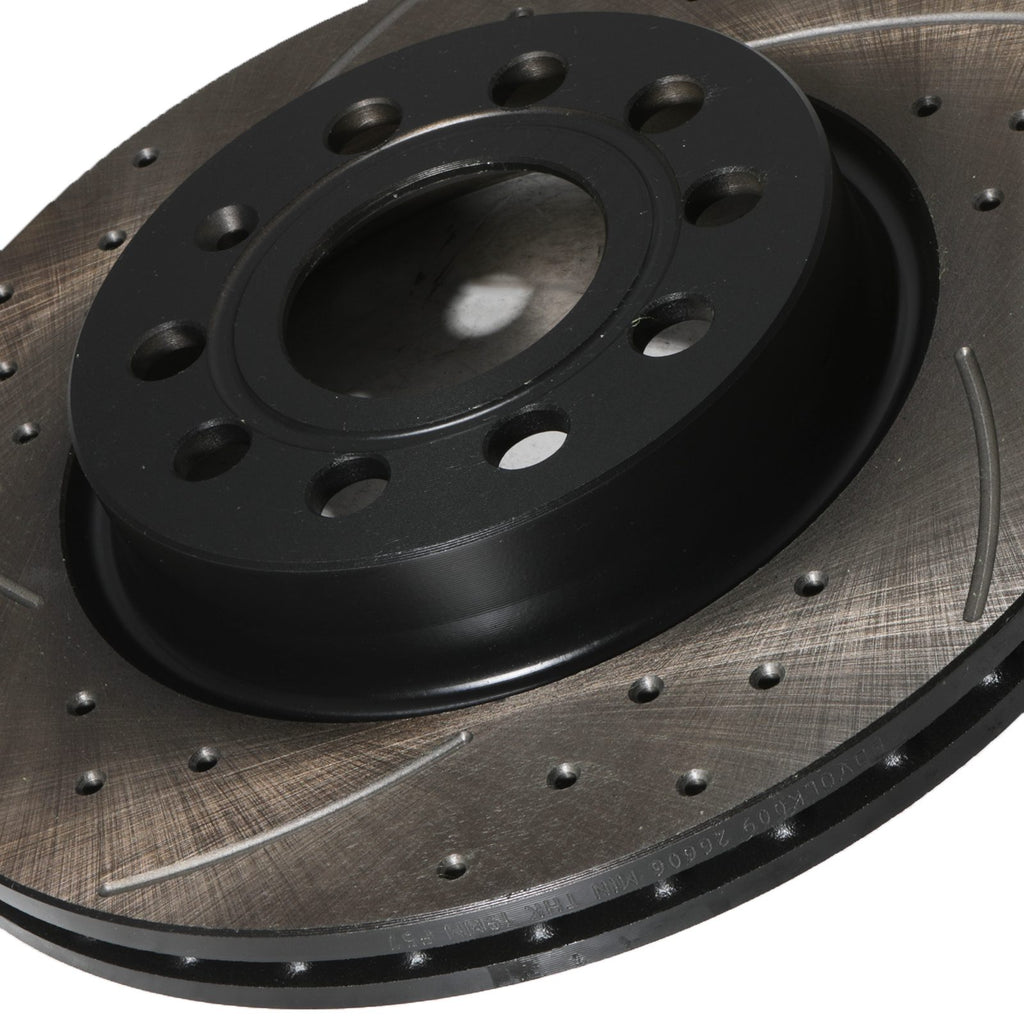 Dischi Freno Anteriori Forati e Scanalati 280mm Audi A3 8P 1.4 1.9 2.0 TDI TFSI 03+ - foto 7