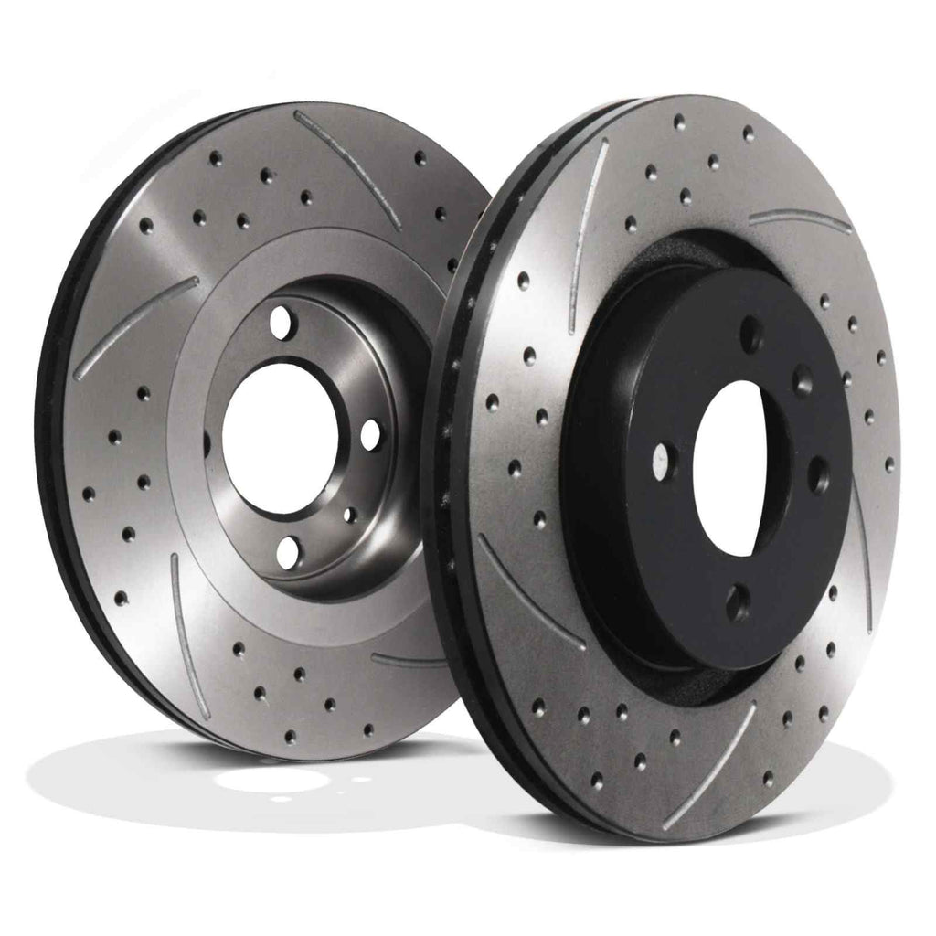 Dischi Freno Anteriori Forati Baffati 294mm VW Golf MK2 Passat e Corrado 1988-1996
