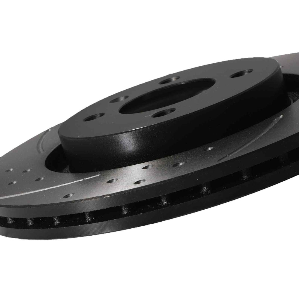 Dischi Freno Anteriori Forati Baffati 294mm VW Golf MK2 Passat e Corrado 1988-1996 - foto 7