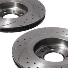 Dischi Freno Anteriori Forati Baffati 294mm VW Golf MK2 Passat e Corrado 1988-1996 - foto 6