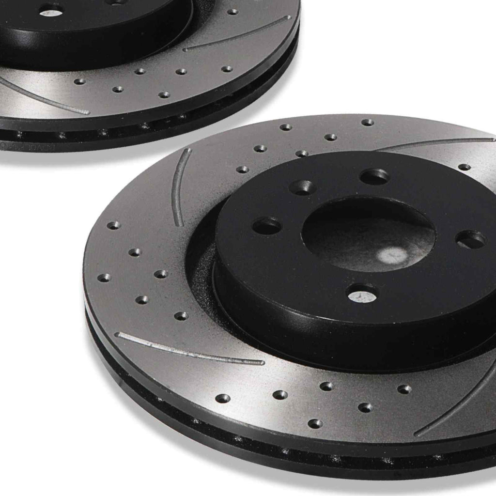 Dischi Freno Anteriori Forati Baffati 294mm VW Golf MK2 Passat e Corrado 1988-1996 - foto 5