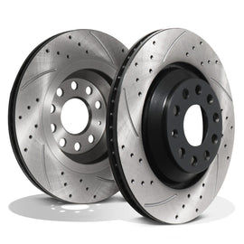 Dischi Freno Posteriori Forati e Baffati 310mm VW Scirocco Passat CC B6 B7 B8 05+