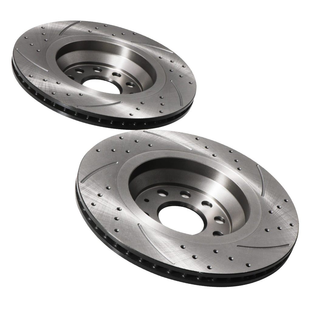 Dischi Freno Posteriori Forati e Baffati 310mm Audi TT 2.0 TTS TDI TFSI Quattro 14+ - foto 5
