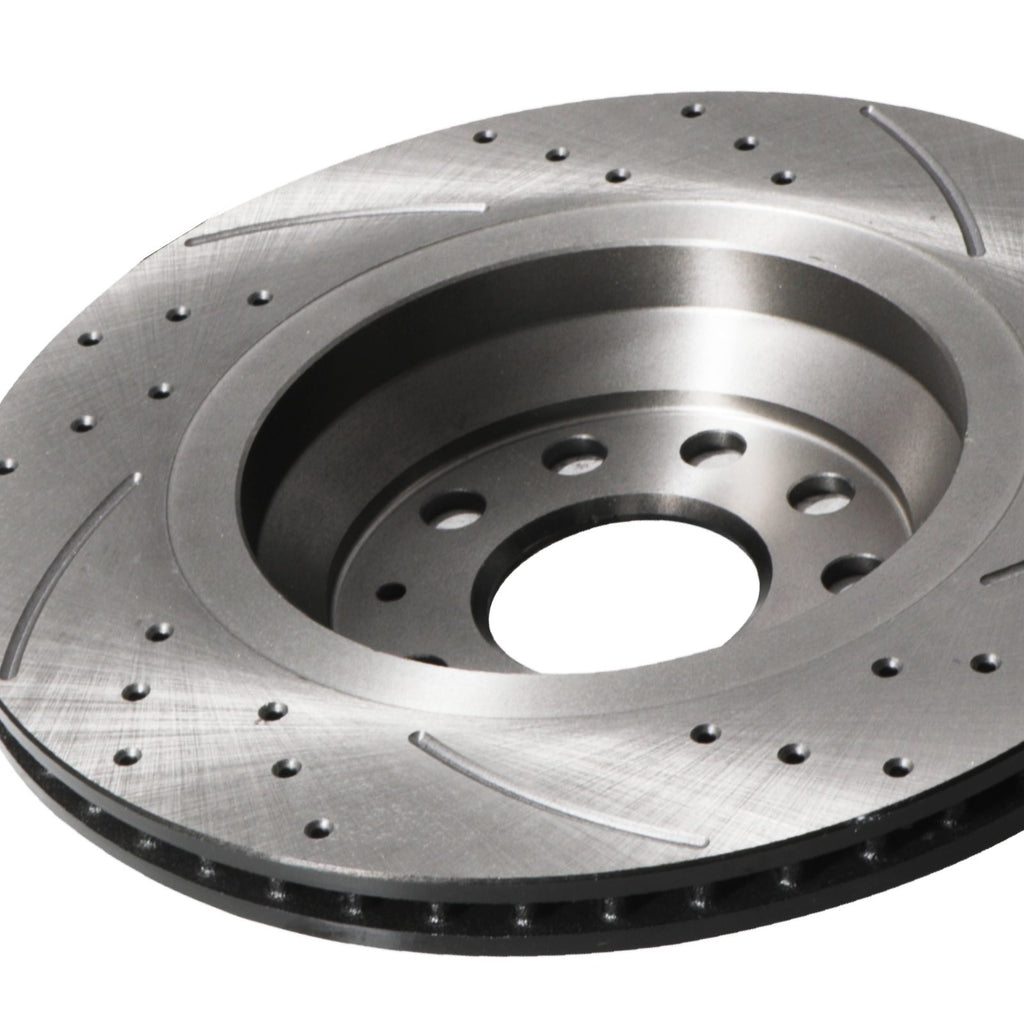 Dischi Freno Posteriori Forati e Baffati 310mm VW Scirocco Passat CC B6 B7 B8 05+ - foto 6