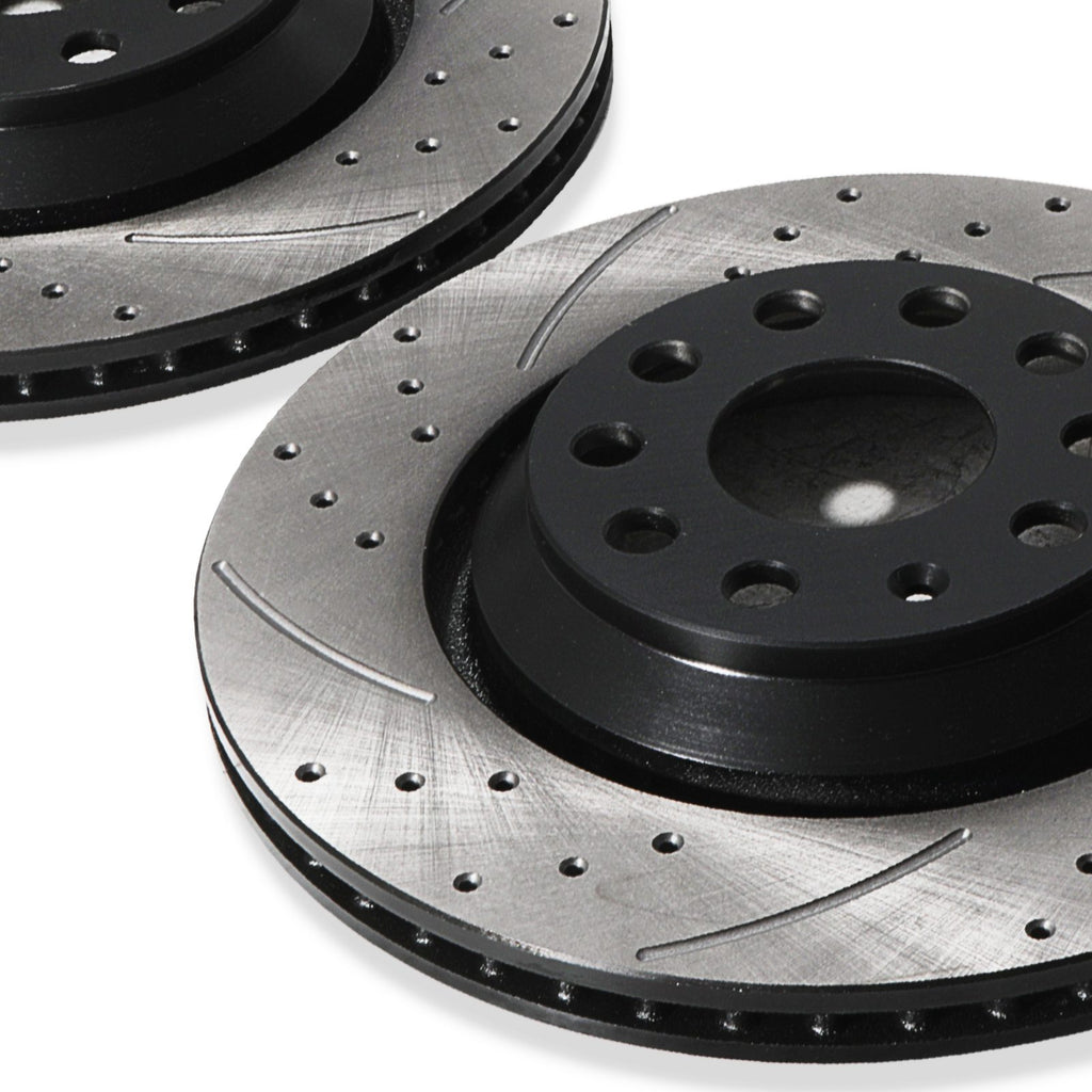 Dischi Freno Posteriori Forati e Baffati 310mm VW Scirocco Passat CC B6 B7 B8 05+ - foto 5
