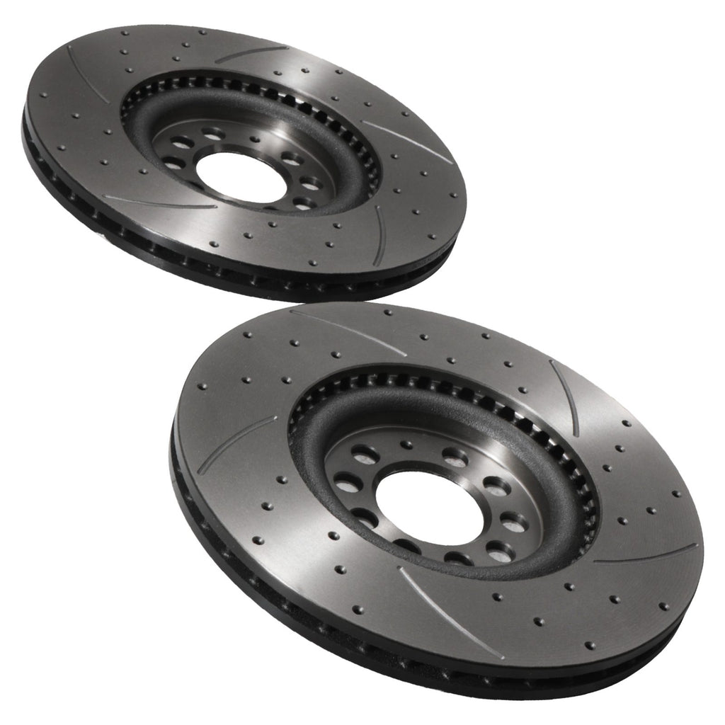 Dischi Freno Anteriori Forati e Scanalati 312mm Seat Leon 1.8T 1.9 TDI Cupra R 99-06 - foto 6