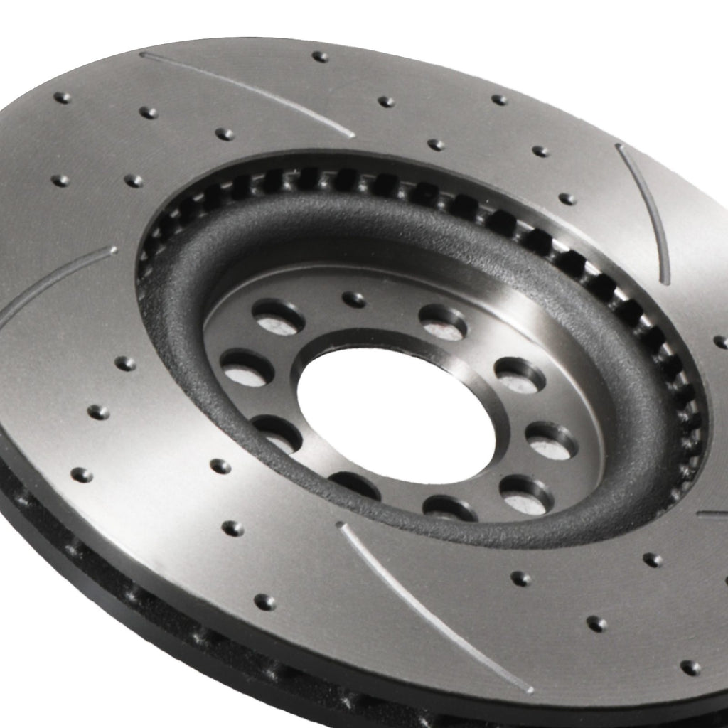 Dischi Freno Anteriori Forati e Scanalati 312mm Audi A3 S3 8L TT 1.8T Quattro 98+ - foto 6