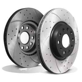Dischi Freno Anteriori Forati e Scanalati 312mm Volkswagen Golf MK5 MK6 GTI GTD R 04+