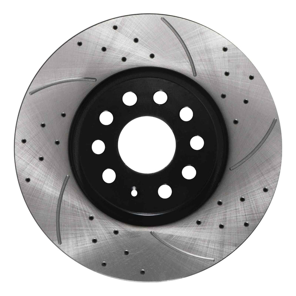 Dischi Freno Anteriori Forati e Scanalati 312mm Volkswagen Golf MK5 MK6 GTI GTD R 04+ - foto 4