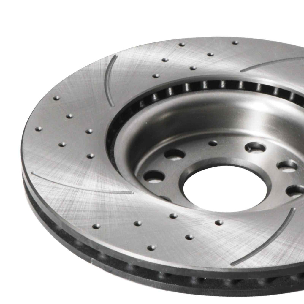 Dischi Freno Anteriori Forati e Scanalati 312mm Audi A1 A3 Q3 TT 03-20 - foto 6