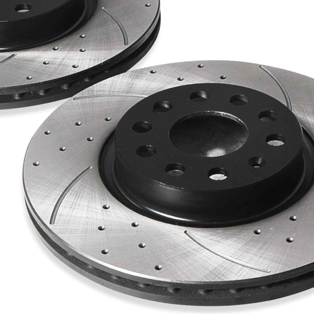 Dischi Freno Anteriori Forati e Scanalati 312mm Volkswagen Golf MK7 MK8 1.0 1.4 1.5 2.0 TSI TDI 12+ - foto 5