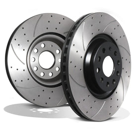 Dischi Freno Anteriori Forati e Scanalati 340mm Audi S3 8V Quattro 2.0 TFSI 12-20