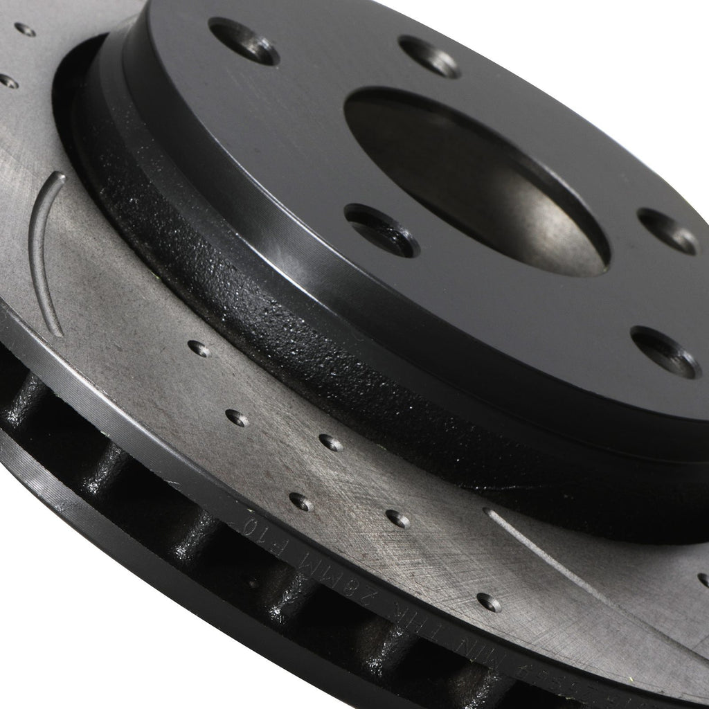 Dischi Freno Anteriori Forati e Scanalati 345mm Audi A3 S3 8P 2.5 3.2 V6 Quattro 03-12 - foto 7