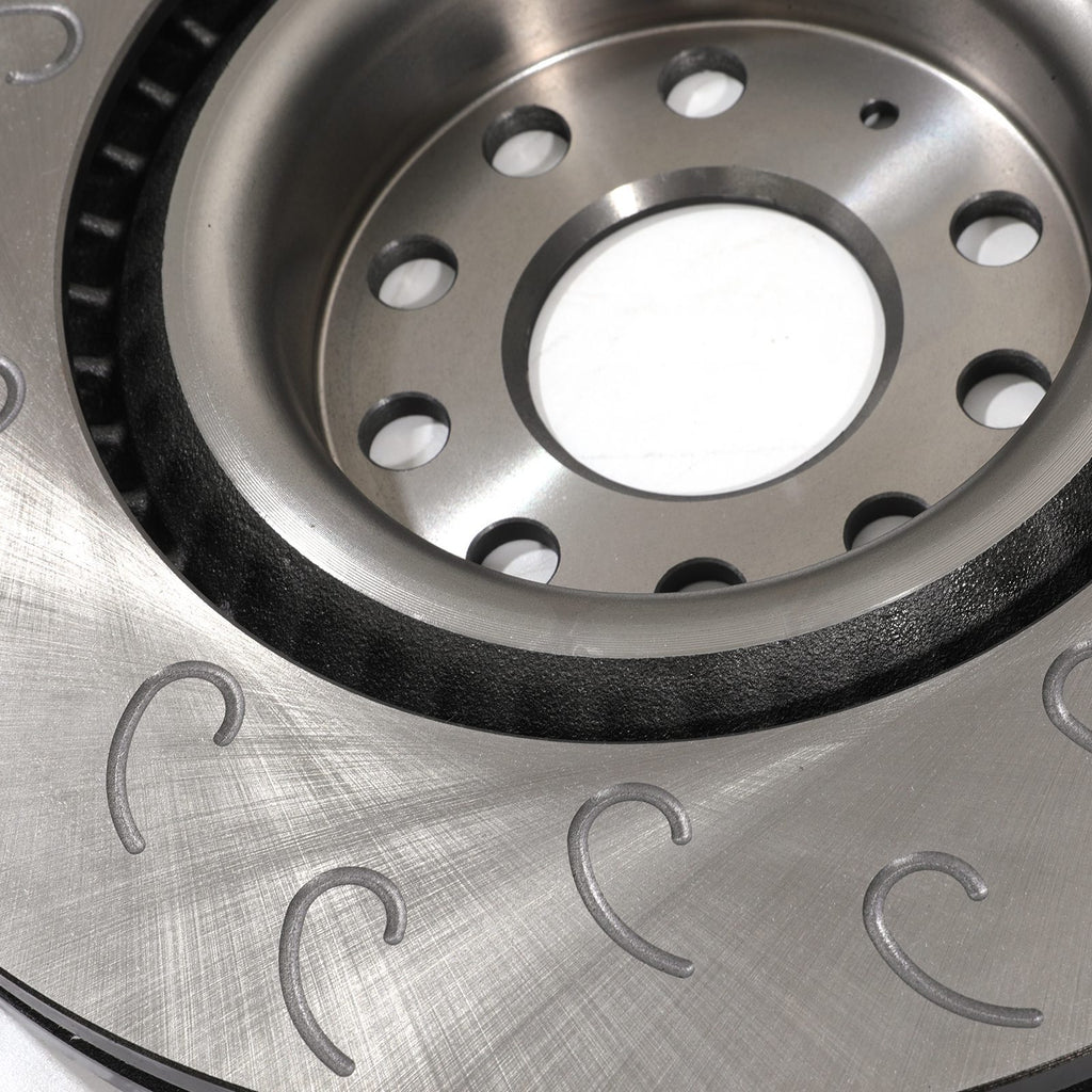 Dischi Freno Anteriori Ondulati 345mm Volkswagen Golf MK5 MK6 GTI VR6 R32 R 06-14 - foto 10