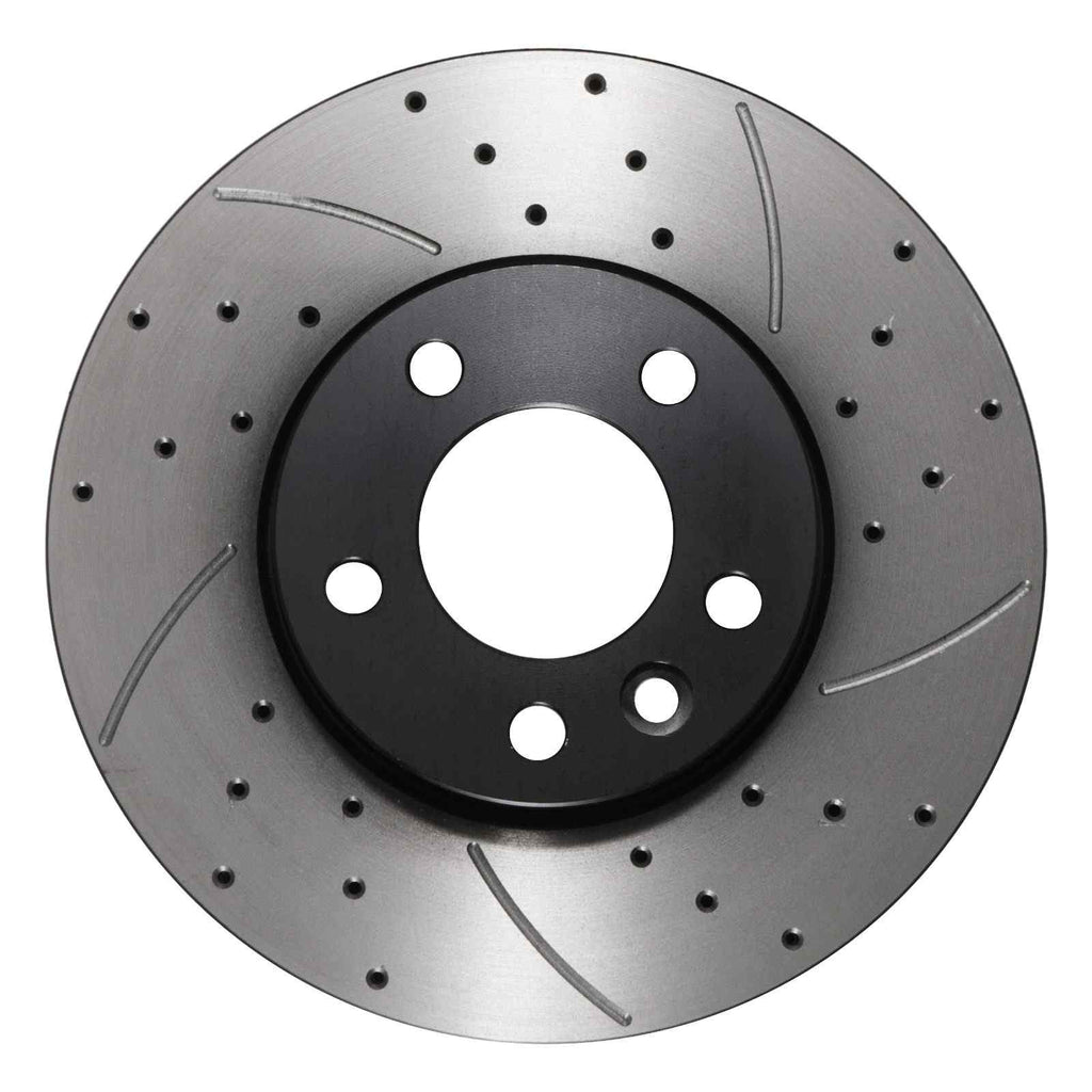 Dischi Freno Anteriori Forati e Scanalati 308mm Volkswagen Transporter / Multivan T5 03-15 - foto 4
