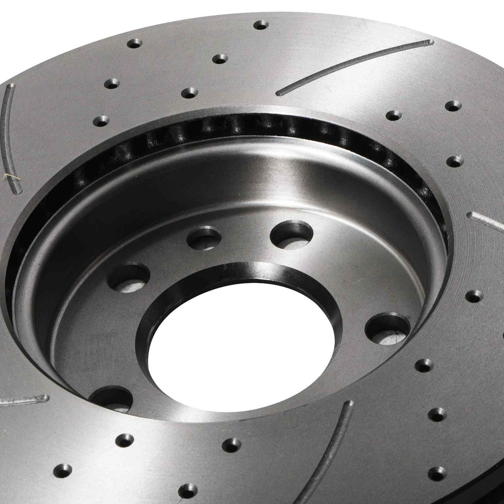 Dischi Freno Anteriori Forati e Scanalati 308mm Volkswagen Transporter / Multivan T5 03-15 - foto 8