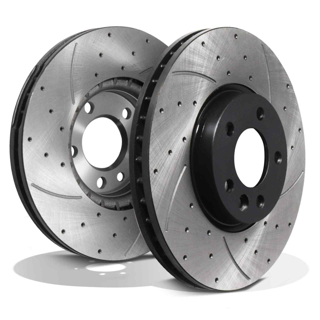 Dischi Freno Anteriori Forati e Scanalati 340mm Volkswagen Transporter T6 2.0 TSI TDI 15+