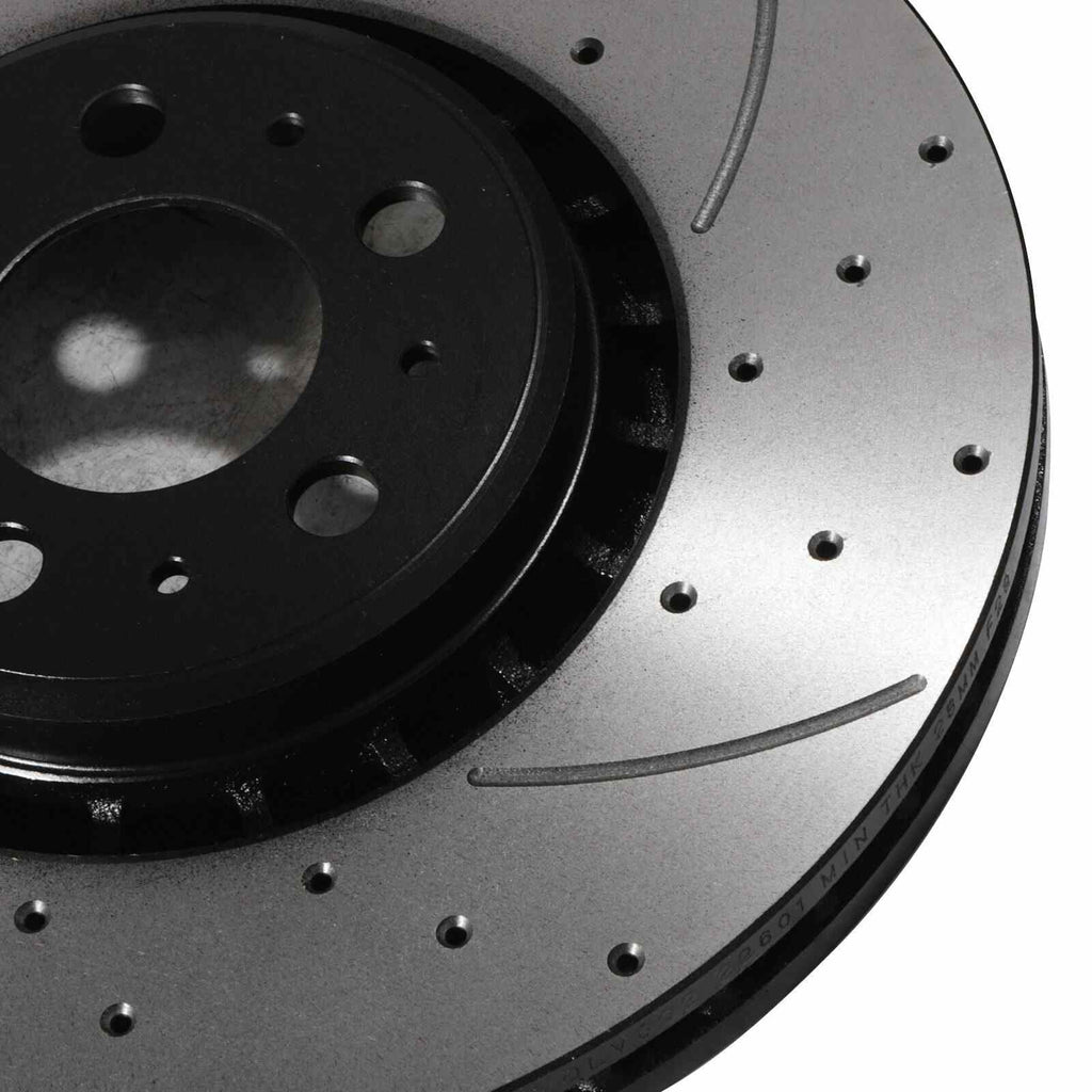 Dischi Freno Anteriori Forati e Scanalati 336mm Volvo XC90 MK1 02+ - foto 10