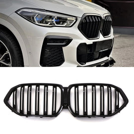 Griglia Anteriore Doppia Barra Nero Lucido BMW X6 G06 Pre-LCI 20-23