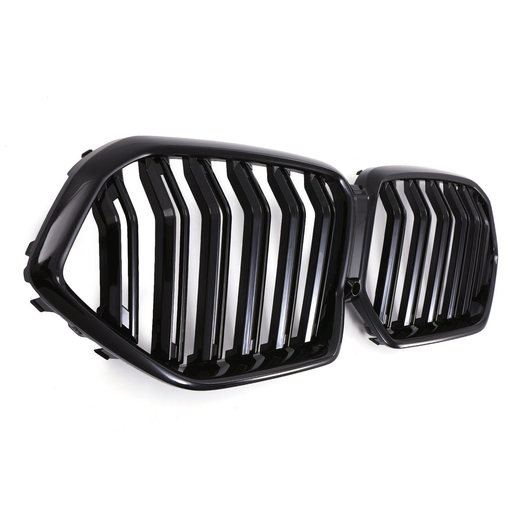 Griglia Anteriore Doppia Barra Nero Lucido BMW X6 G06 Pre-LCI 20-23 - foto 3