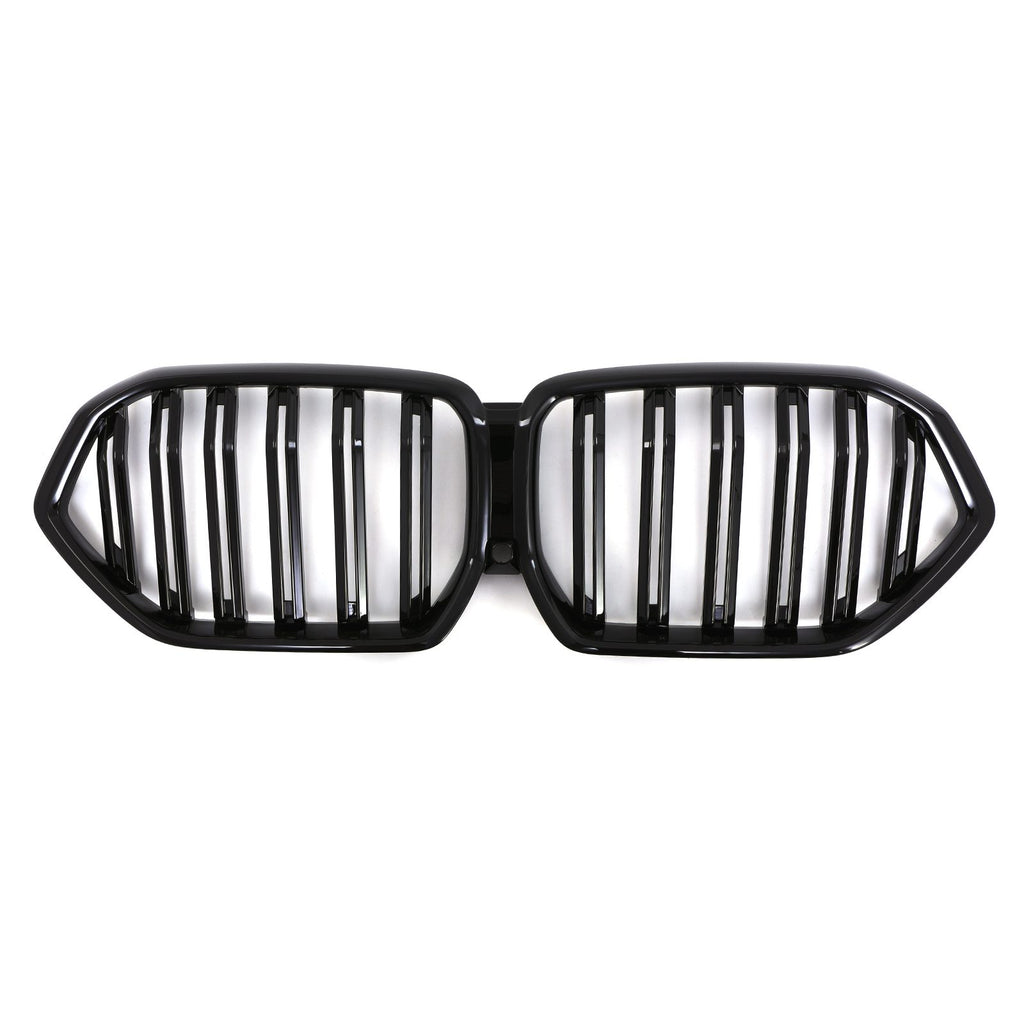 Griglia Anteriore Doppia Barra Nero Lucido BMW X6 G06 Pre-LCI 20-23 - foto 4