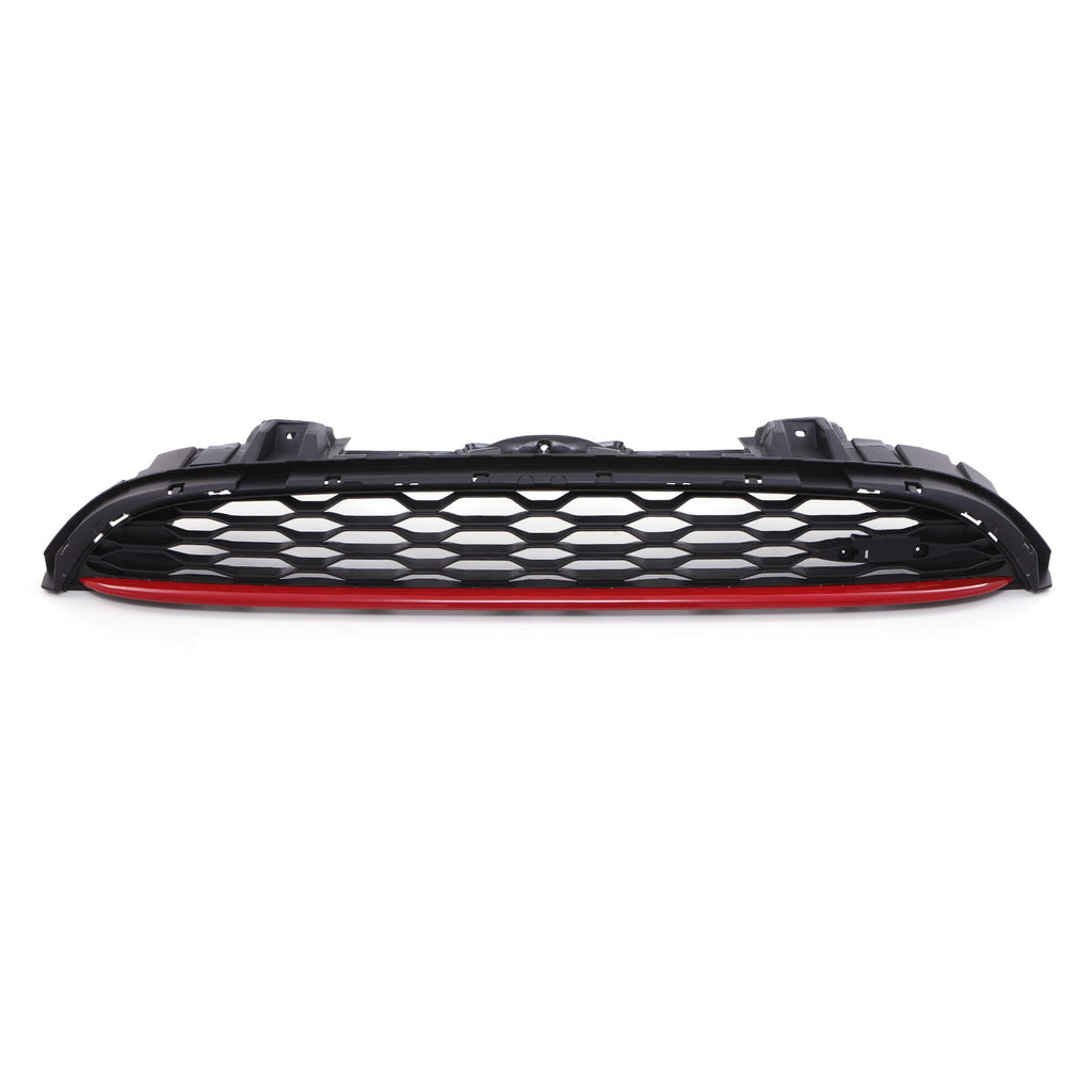 Griglia Anteriore Stile JCW Barra Rossa Nero Lucido Mini Cooper F55/F56/F57 14-21 - foto 2
