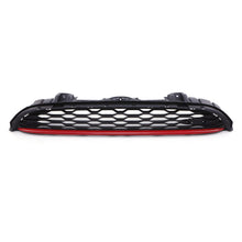 Griglia Anteriore Stile JCW Barra Rossa Nero Lucido Mini Cooper F55/F56/F57 14-21 - foto 2